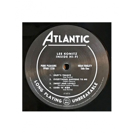 5060149622735, Виниловая пластинка Konitz, Lee, Inside Hi-Fi (Analogue) - фото 3