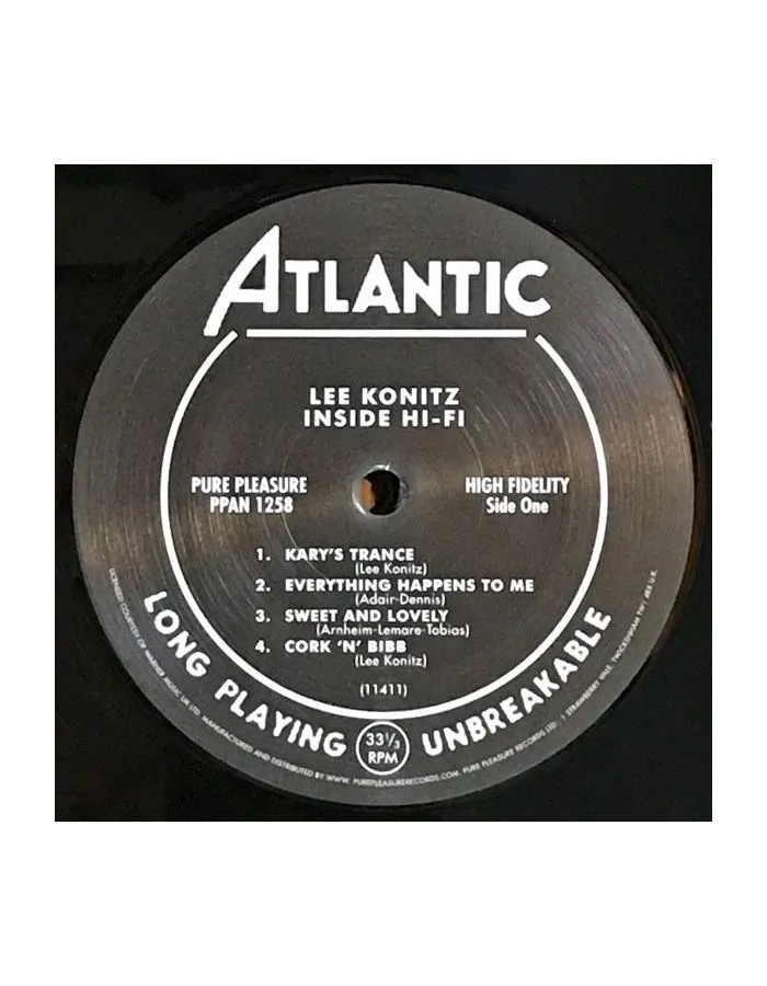 5060149622735, Виниловая пластинка Konitz, Lee, Inside Hi-Fi (Analogue) - фото 3