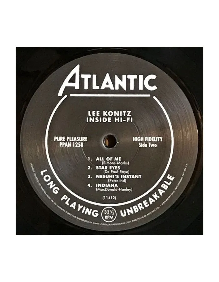5060149622735, Виниловая пластинка Konitz, Lee, Inside Hi-Fi (Analogue) - фото 4