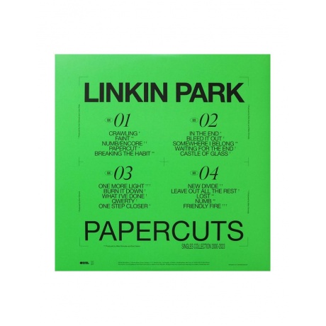 0093624846000, Виниловая пластинка Linkin Park, Papercuts - фото 3