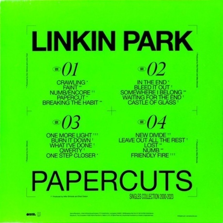 Linkin Park - Papercuts (0093624846000) виниловая пластинка - фото 3