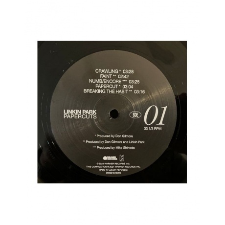 Linkin Park - Papercuts (0093624846000) виниловая пластинка - фото 9
