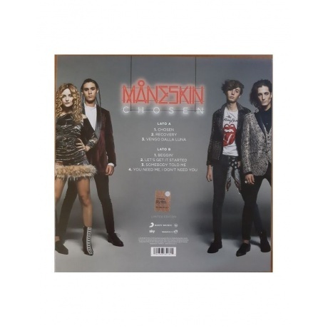 0194398851815, Maneskin, Chosen (coloured) виниловая пластинка - фото 2