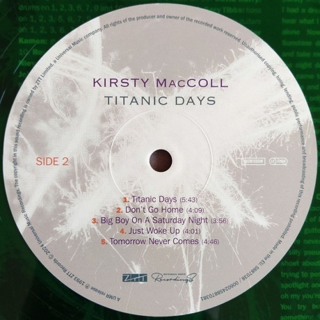 Kirsty MacColl - Titanic Days (coloured) (0602458870381) виниловая пластинка - фото 4