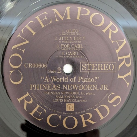 Phineas Newborn Jr. - A World Of Piano (Analogue, Acoustic Sounds) (0888072504264) виниловая пластинка - фото 4
