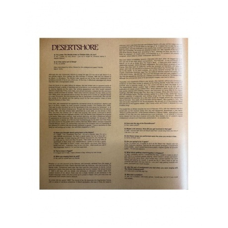 Nico - Desertshore (0887830014618) виниловая пластинка - фото 4