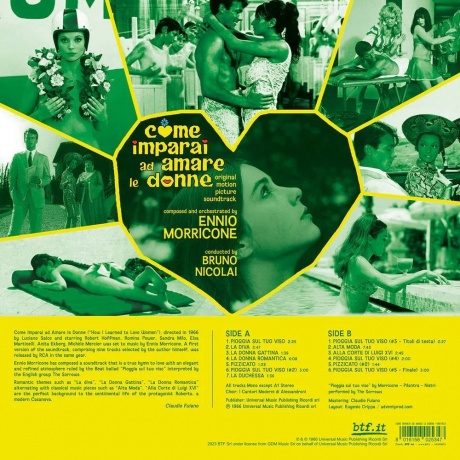 OST - Come Imparai Ad Amare Le Donne (Ennio Morricone) (coloured) (8016158025347) виниловая пластинка - фото 2