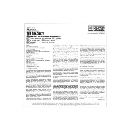 OST - The Graduate (Simon &amp; Garfunkel) (Analogue) (4260019713063) виниловая пластинка - фото 2