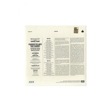 OST - Toby Dammit (Nino Rota) (5013929371712) виниловая пластинка - фото 2