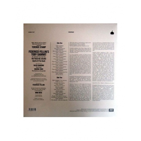 OST - Toby Dammit (Nino Rota) (5013929371712) виниловая пластинка - фото 3