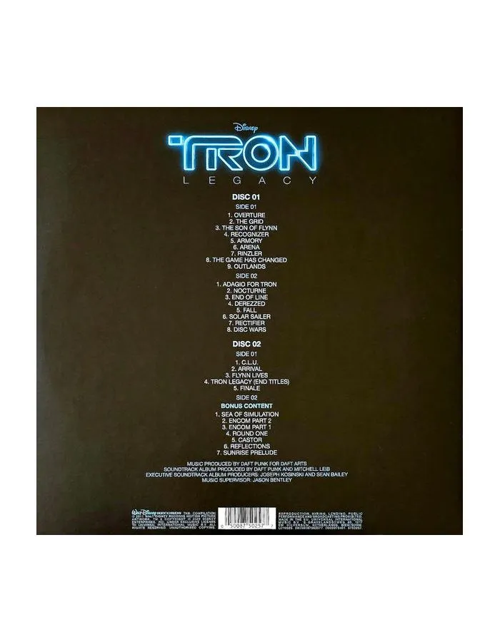 0050087502577, Виниловая пластинка OST, Tron: Legacy (Daft Punk) - фото 3