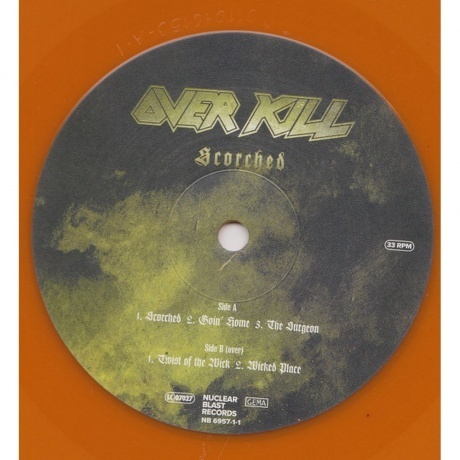 Overkill - Scorched (coloured) (4065629695743) виниловая пластинка - фото 5