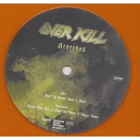Overkill - Scorched (coloured) (4065629695743) виниловая пластинка - фото 7