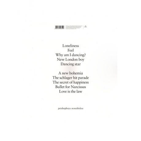Pet Shop Boys - Nonetheless (5054197903540) виниловая пластинка - фото 2