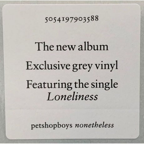Pet Shop Boys - Nonetheless (Grey) (5054197903588) виниловая пластинка - фото 7