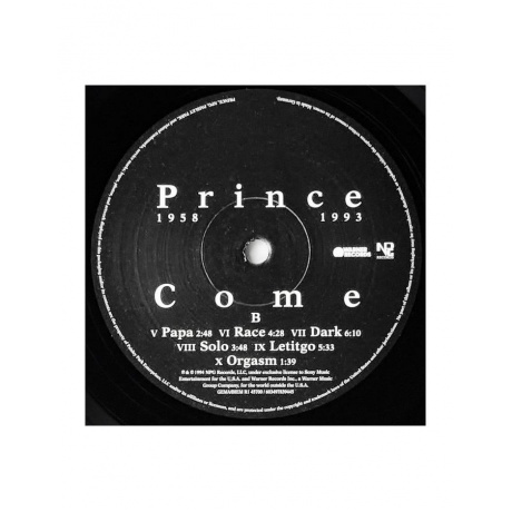 0603497839445, Виниловая пластинка Prince, Come - фото 4