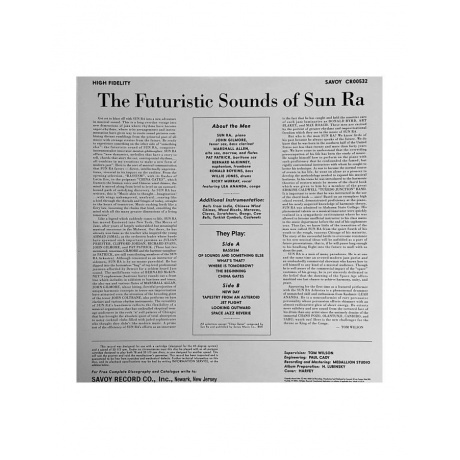 Sun Ra - The Futuristic Sounds Of (0888072419698) виниловая пластинка - фото 2