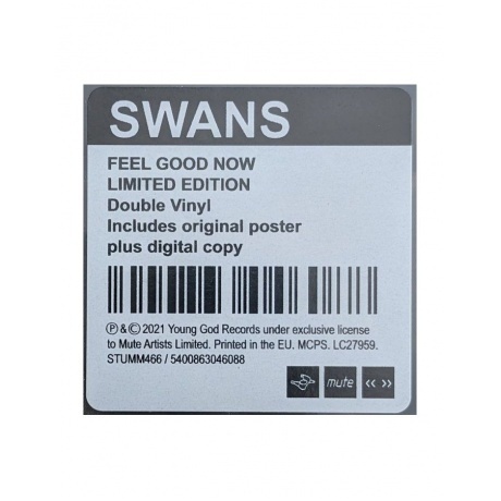 Swans - Feel Good Now (5400863046088) виниловая пластинка - фото 7