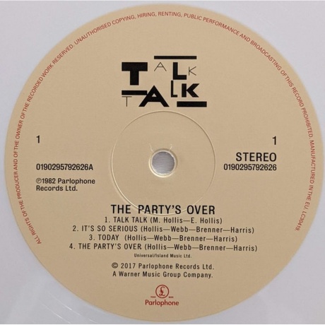 Talk Talk - The Party's Over (coloured) (0190296419638) виниловая пластинка - фото 4