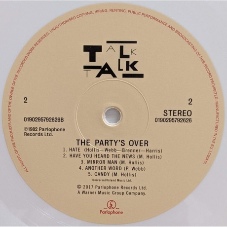 Talk Talk - The Party's Over (coloured) (0190296419638) виниловая пластинка - фото 5