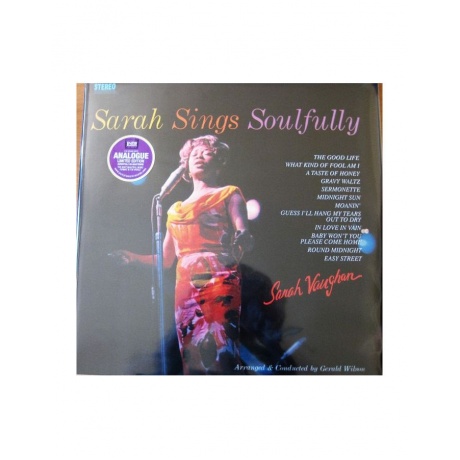 5060149620854, Виниловая пластинка Vaughan, Sarah, Sarah Sings Soulfully (Analogue) - фото 1