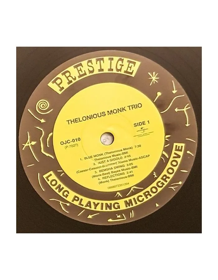 0888072351264, Виниловая пластинка Monk, Thelonious, Thelonious Monk Trio - фото 3