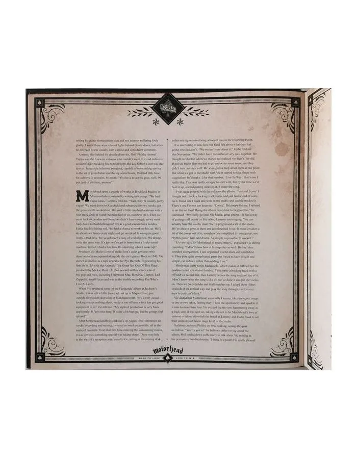 4050538587227, Виниловая пластинка Motorhead, Ace Of Spades - deluxe - фото 35