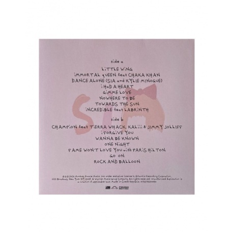 Sia - Reasonable Woman (Baby Pink) (0075678610080) виниловая пластинка - фото 3