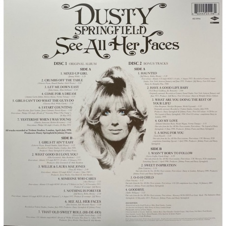 Dusty Springfield - See All Her Faces (0602445251964) виниловая пластинка - фото 3