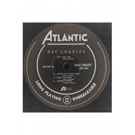 Ray Charles - Ray Charles (Analogue) (0753088750779) виниловая пластинка - фото 5