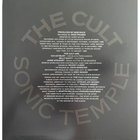 The Cult - Sonic Temple (coloured) (0607618215187) виниловая пластинка - фото 3