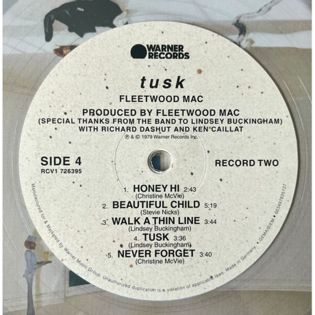 Fleetwood Mac - Tusk (coloured) (0603497825127) виниловая пластинка - фото 5
