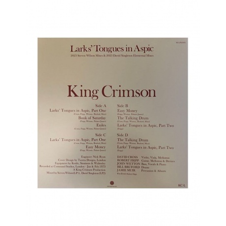 0633367795915, Виниловая пластинка King Crimson, Larks' Tongues In Aspic - фото 2