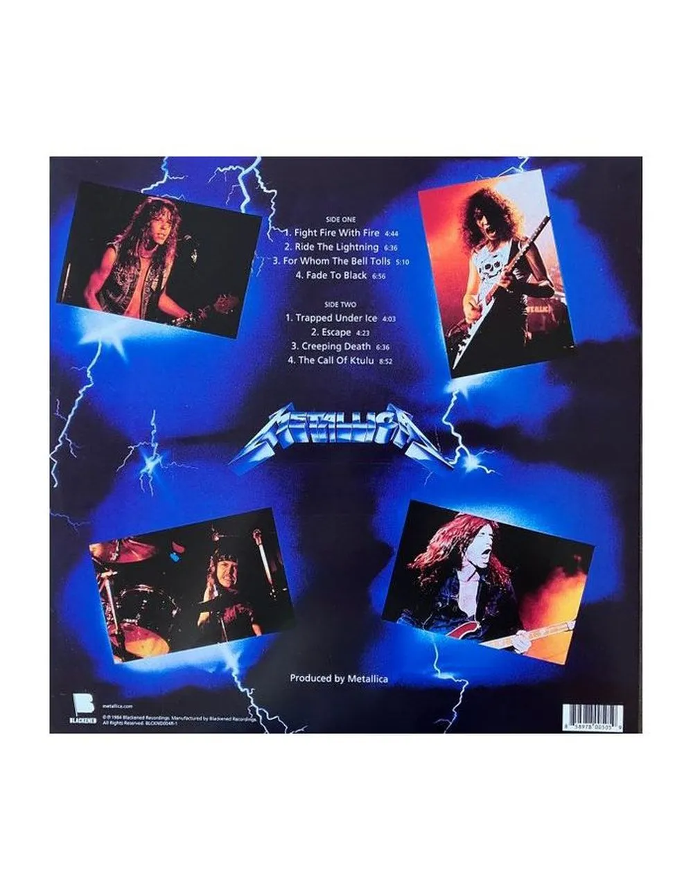 0858978005059, Виниловая пластинка Metallica, Ride The Lightning - фото 2