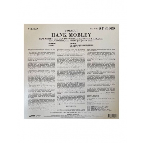 Hank Mobley - Workout (0602458320343) виниловая пластинка - фото 2