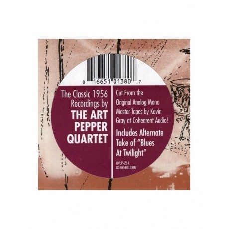0816651013807, Pepper, Art, Quartet виниловая пластинка - фото 7