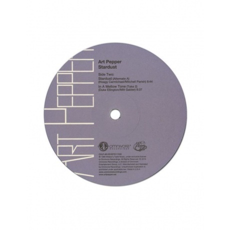 Art Pepper - Stardust (0810075111040) виниловая пластинка - фото 3