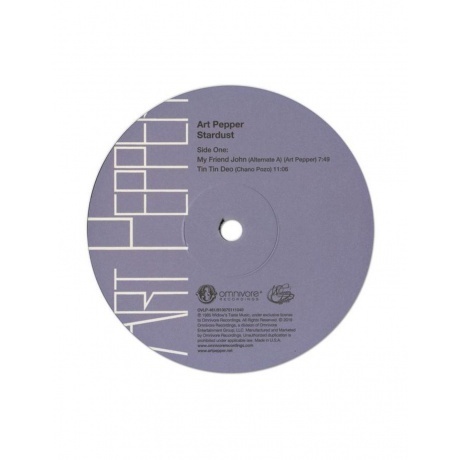 Art Pepper - Stardust (0810075111040) виниловая пластинка - фото 4