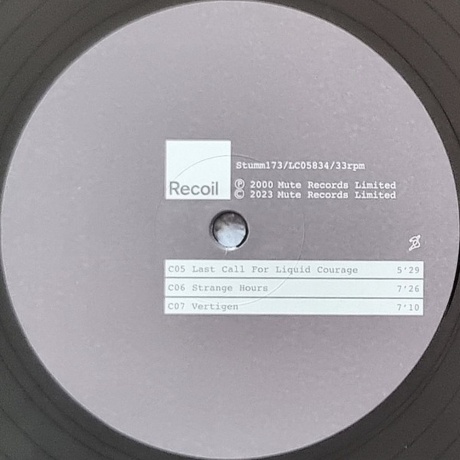 Recoil - Liquid (5400863120368) виниловая пластинка - фото 4