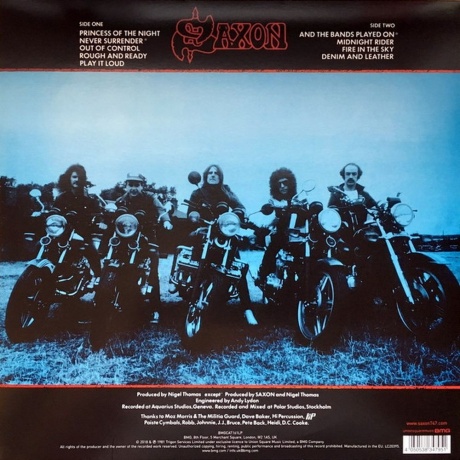 Saxon - Denim And Leather (coloured) (4050538347951) виниловая пластинка - фото 2