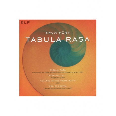 8712177059911 Виниловая пластинка Various Artists Part Tabula Rasa Symphony 1 Collage On A Theme B-A-C-H Pro Et Contra 3190₽