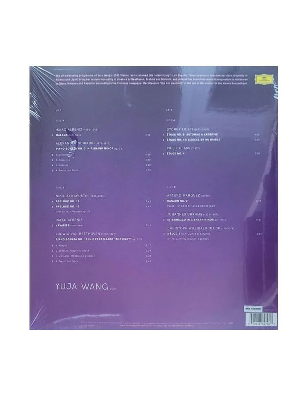 0028948657407, Виниловая пластинка Wang, Yuja, The Vienna Recital - фото 4