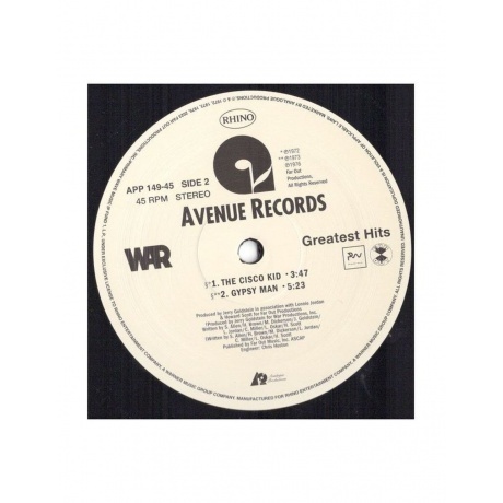 War - Greatest Hits (Analogue) (0753088014970) виниловая пластинка - фото 12