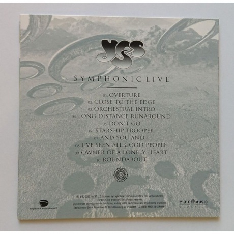 Yes - Symphonic Live (4029759129431) виниловая пластинка - фото 11