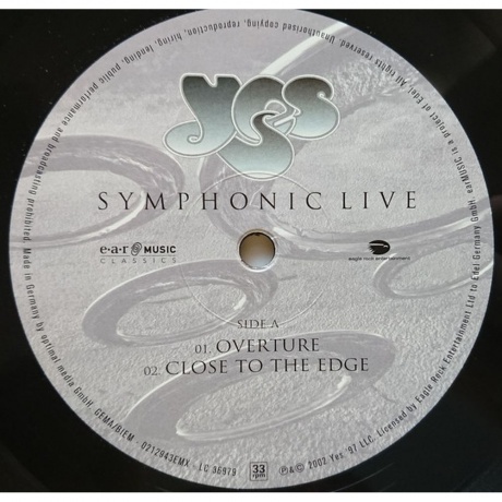 Yes - Symphonic Live (4029759129431) виниловая пластинка - фото 6
