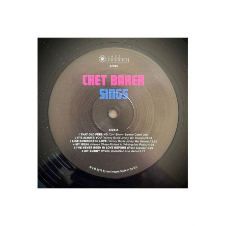 Виниловая пластинка  Baker, Chet Sings 8436569191088 - фото 4