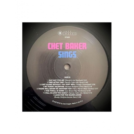 Виниловая пластинка  Baker, Chet Sings 8436569191088 - фото 5