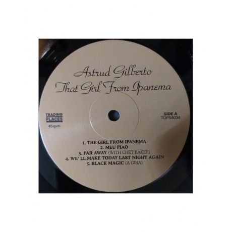 Виниловая пластинка  Gilberto, Astrud That Girl From Ipanema 5060672880343 - фото 3