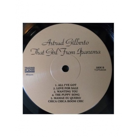 Виниловая пластинка  Gilberto, Astrud That Girl From Ipanema 5060672880343 - фото 4