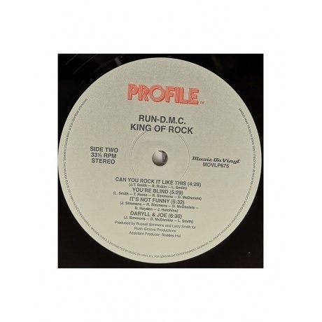 Run DMC King Of Rock 8718469532001 виниловая пластинка - фото 5